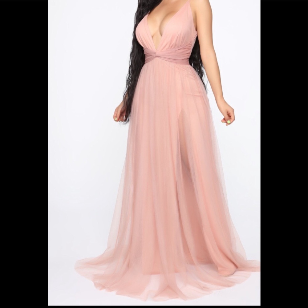 Blush ball gown